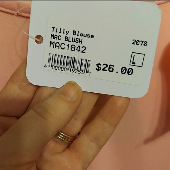 PINK New with tags ruffled Tilly tunic. Womens Size large - Picture 6 of 9